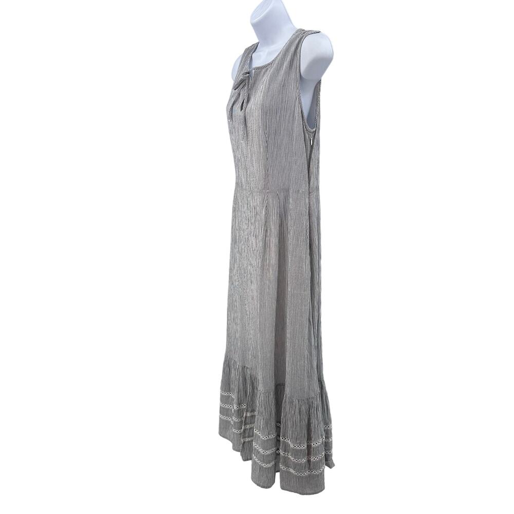 Caslon Dress White Striped Sleeveless Tank Dress WMNS S Coastal Casual Boho - Picture 4 of 14